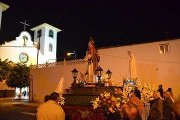 Misa y procesión religiosa en el El Calero de Telde (Foto Francisco Javier Santana)